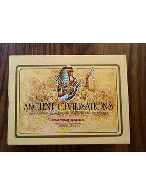 Ancient Civilisations Playing Cards Vitoria Spain Heraclio Fournier 2 Decks